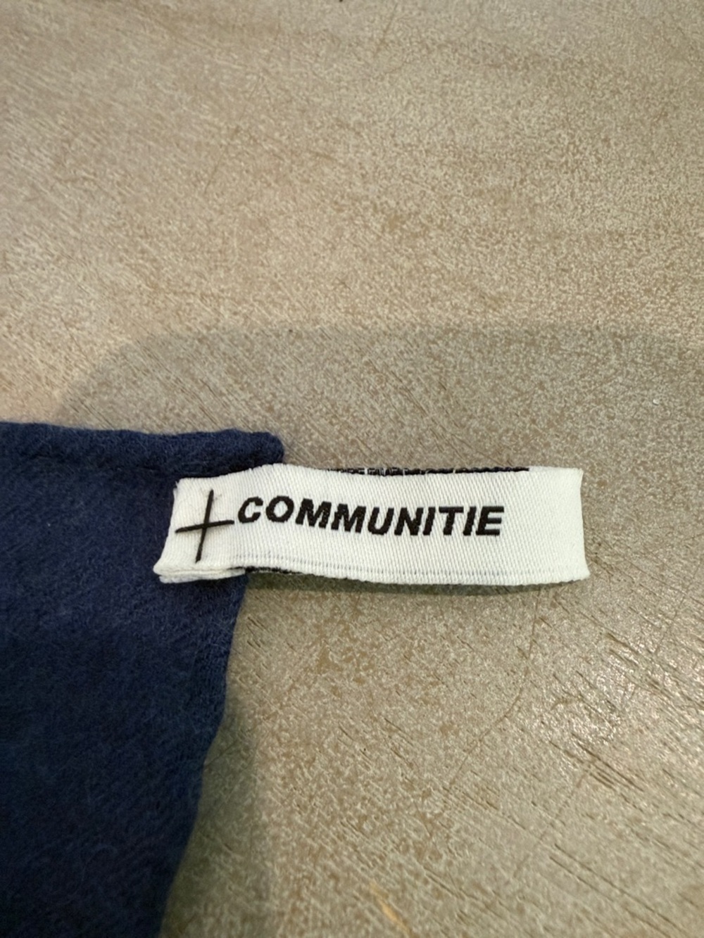 Cashmere Navy Bandana Print Scarf - Picture 2 of 4